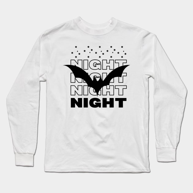 Night Long Sleeve T-Shirt by attire zone